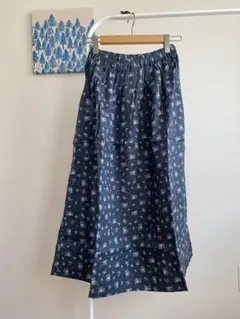 ICHI Antiquités 小花柄 リネンロングスカートのサムネイル