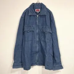 FOUR STAGES【L】デニムジャケット ジップアップ コットン100%