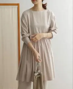 URBAN RESEARCH DOORS ウエストギャザーチュニックワンピース