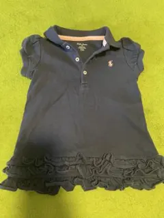 Ralph Lauren ネイビー フリル付きワンピース 12M
