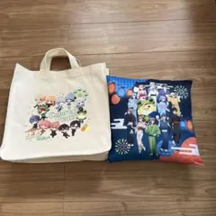 カラフルキャラクター バッグ＆クッションセット