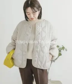 ITEMS URBAN RESEARCH 瓢箪キルト中綿ブルゾン