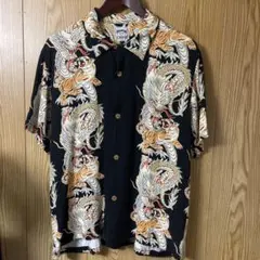 AVANTI アロハシャツ XL 鶴柄 100%シルク - メルカリ