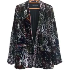 【新品未使用】ZARA WOMAN ペイズリー柄ジャケット M