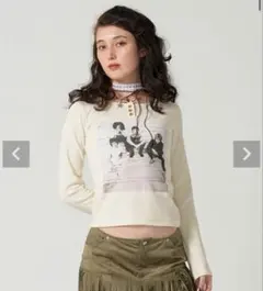 tina jojun Queen 長袖tシャツ アイボリー - メルカリ