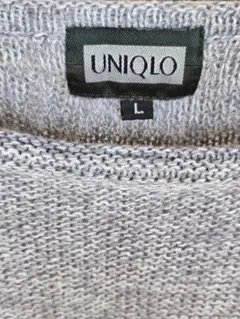 90's希少タグ オールドUNIQLO コットンリネン ざっくりニット