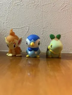 ポケモンキッズ　指人形　御三家　ヒコザル/ポッチャマ/ナエトル