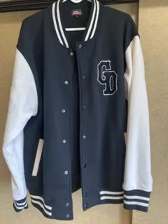 Dickies スタジャン ブラック/ホワイト Lサイズ