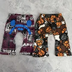 BAPE KIDS APE BABY MILOベビーパンツ 2枚セット