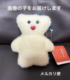 mojojojo カラビナ付きぬいぐるみポーチ くま 白