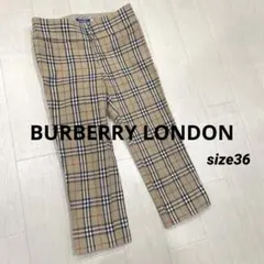 BURBERRY LONDON バーバリー ノバチェック クロップド パンツ
