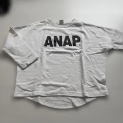 ANAP ロゴプリント 長袖トレーナー　ロンT M 115-125