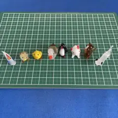 ガラス細工 置物 インテリア小物 8体