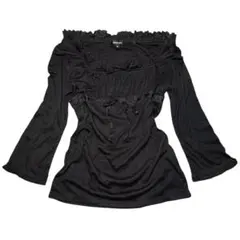 00s フェアリーグランジ オフショルダー長袖チュニック 平成ギャル y2k