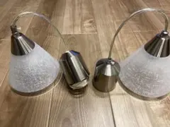 ペンダントライト 2個セット シルバー ホワイト