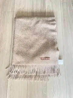 アクネ　Acne Studios マフラー　フリンジウールスカーフ　オートミール