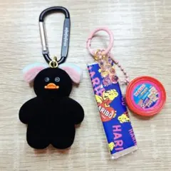 じゃらじゃらキーホルダー　と　ガチャセット売り　黒　アヒル　mojojojo じゃらじゃらキーホルダー と 黒 アヒル ガチャセット売り mojojojo