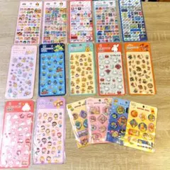 ディズニーシール まとめ売り ウォーターシール ぷくぷくシール 樹脂入りぷっくり