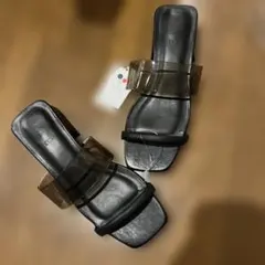 まーちゃんさま新品a.v.v.サンダル黒スケルトンお値下けのサムネイル