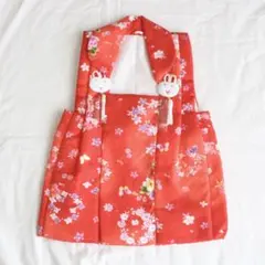 【新品】七五三 ひなまつり 赤 被布 子供 女の子 着物