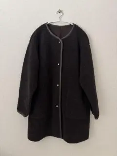 ダークブラウン ボアジャケット オーバーサイズ