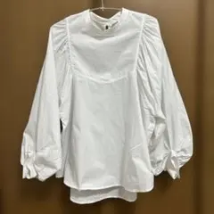 【SENSE OF PLACE】長袖ブラウス ホワイト