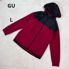 ジーユー　GU　ジップパーカー　アウター　トップス　ラグランスリーブ　トレーナー