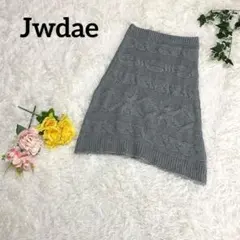 Jwdae Personal ケーブルニットスカート グレー M相当 ミモレ丈のサムネイル