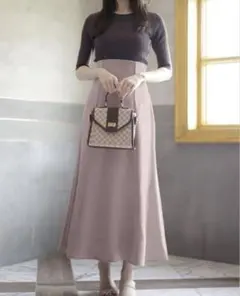 GRL バックレースアップハイウエストマーメイドスカート gc68 グレイル