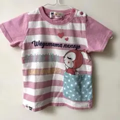 アンパンまんボーダーTシャツ　使用感あり　90 ⑥