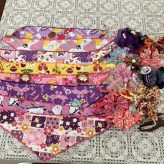 犬用バンダナ8枚　チョーカー15個セット