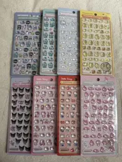 サンリオ ボンボンドロップシール ミニ コンプリート 8枚セット