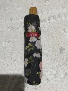 ピンクハウス☆花柄 折りたたみ傘 黒