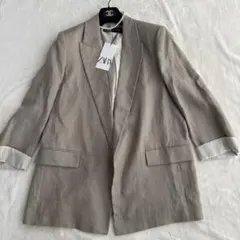 かい様　新品未使用 ZARA ザラ リネン テーラードジャケット