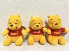 くまのプーさん　ディズニー　ストア　ぬいぐるみ　3個セット　タグつき　レア