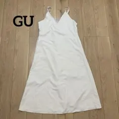 GU ジーユー フレア キャミソール ワンピース ホワイト XL