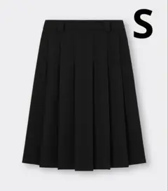 GUプリーツミディスカート　黒　Sサイズ