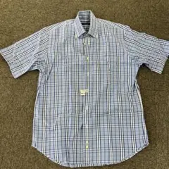 BURBERRY 半袖シャツ 青系 チェック柄　古着