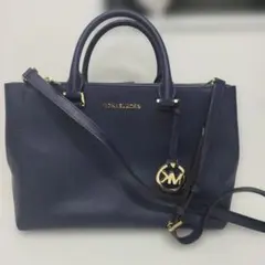 美品✨️MICHAEL KORS マイケルコース 2way ショルダーバッグ 紺