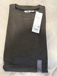 UNIQLO U エアリズムコットンオーバーサイズボーダーTシャツ XL