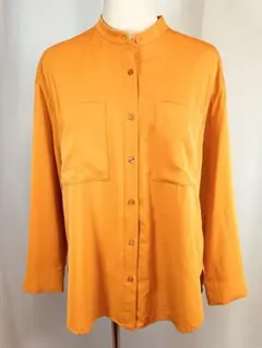 INNOWAVE/イノウェーブ オレンジ色の長袖シャツブラウスＳ
