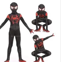 スパイダーマン 子供服 コスプレ マイルズ モラレス 衣装 男の子 110