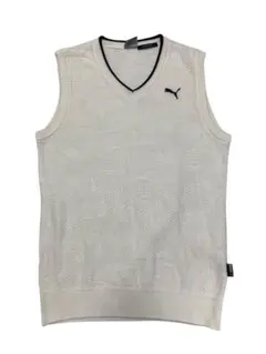 美品 PUMA アクリルニット ベスト ゴルフ スポーツ XL 大きめ