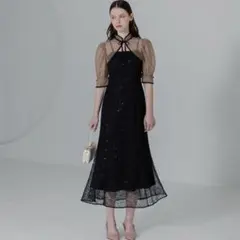 LEJA/スパンコール刺繍マーメイドボレロ付きワンピースドレス結婚式オケージョン