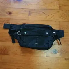 希少　BAGGY PORT ブラック　黒　キャンバス ボディバッグ