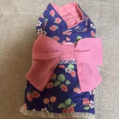 いちご柄ネイビードレス SSサイズ