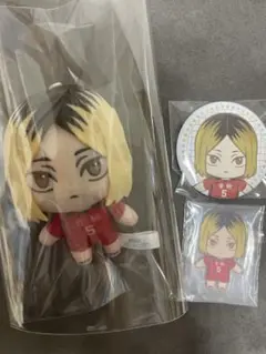 ハイキュー　セガラッキーくじ　孤爪研磨　ちびぐるみ　缶バッジ　アクスタ
