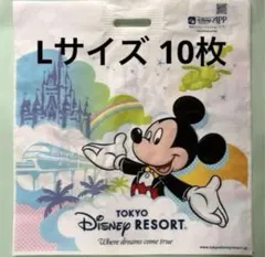 東京ディズニーリゾート ミッキー お土産袋 10枚 Ｌサイズ ショップ袋
