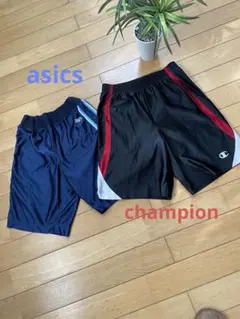Champion アシックス　バスケットボールパンツ 2点セット