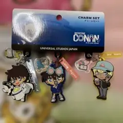 名探偵コナン　チャーム3個セット　USJ ユニバ　怪盗キッド　安室透　星空の宝石